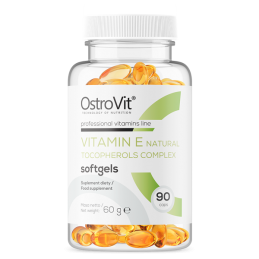 OstroVit Vitamina E naturala 400 IU 90 capsule - Antioxidant si protectie celulara Beneficii Vitamina E: antioxidant puternic, a