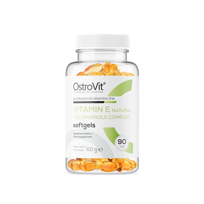 OstroVit Vitamina E naturala - 90 Capsule Beneficii Vitamina E: antioxidant puternic, ajută la formarea de globule roșii, spriji