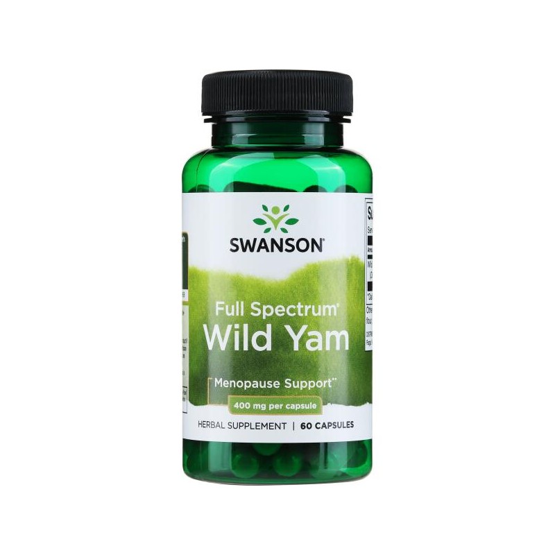 Wild Yam (ignama salbatica) 400mg 60 Capsule, Swanson