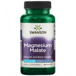 Swanson Magneziu Malat (150 Element) 60 Tablete Este un factor crucial atât pentru relaxarea musculară, cât și pentru sănătatea 