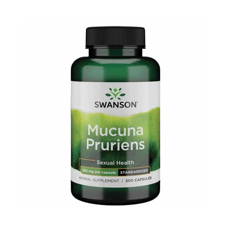 Swanson Superior Mucuna Pruriens 350 mg 200 Capsule, L-Dopa Mucuna