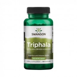Swanson Triphala 500 mg 100 Capsule – Suport Digestie si Detox Natural Beneficii Triphala: va poate ajuta sa pierdeti in greutat