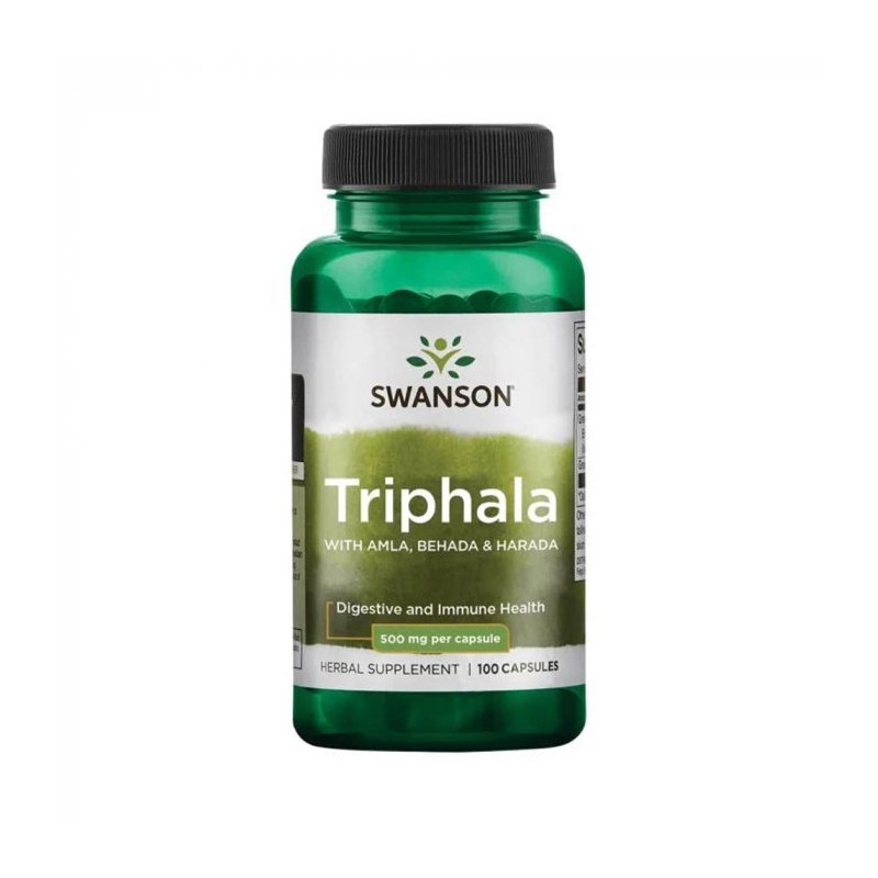Swanson Triphala 500 mg 100 Capsule – Suport Digestie si Detox Natural Beneficii Triphala: va poate ajuta sa pierdeti in greutat