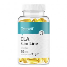 OstroVit CLA Slim Line 1000 mg 30 capsule - Ardere grasimi si Definire Acidul linoleic conjugat are un efect susținător asupra c
