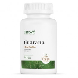 OstroVit Guarana 90 Tablete Beneficii Guarana: este un aliat perfect in cure de slabire,lupta impotriva excesului de greutate, a