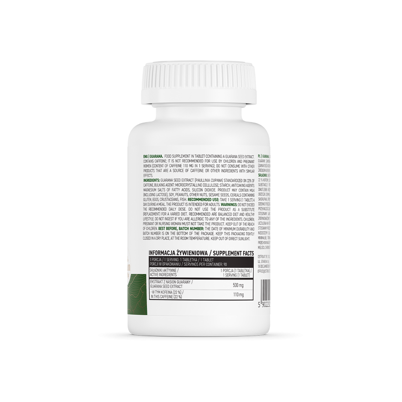 OstroVit Guarana 90 Tablete - 1 | YEO