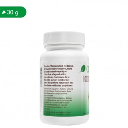Iod alge marine pudra 30 grame, Oemine Iod alge marine Beneficii: imbunatateste metabolismul, protectie sigura a glandei tiroidi