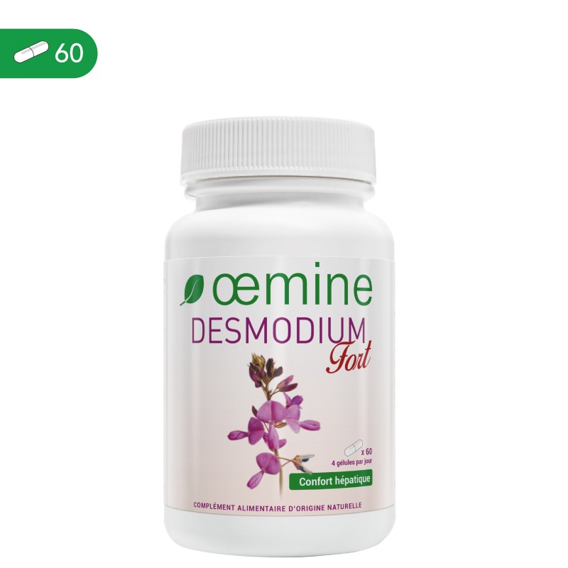 Oemine Desmodium Forte, protectie hepatica, Hepatoprotector, 60 capsule Oemine Desmodium Forte este un supliment alimentar ce aj