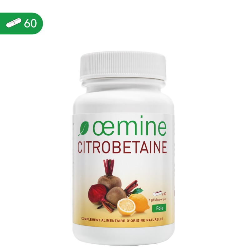Oemine Citro Betaină 60 capsule Beneficii importante ale consumului de betaina naturala: protejeaza inima, datorita continutului