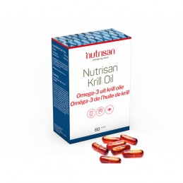 Krill Oil, Omega 3, 60 +15 Capsule CADOU (pentru colesterol marit) Nutrisan Krill Oil - Ulei de Krill Omega 3. Ameliorator coles
