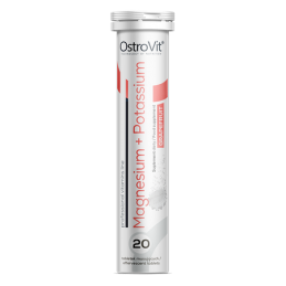 OstroVit Magnesium + Potasiu 20 comprimate efervescente cu aroma de grapefruit OstroVit Magnesium + Potasiu este un supliment al