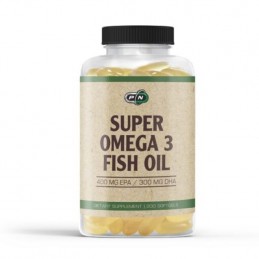 Super Omega 3 ulei de peste 1000 mg, 400 EPA / 300 DHA 200 Capsule Beneficiile EPA si DHA gasite in Pure Nutrition Super Omega-3
