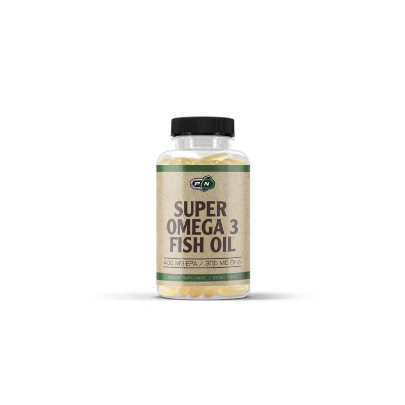 Pure Nutrition Usa Pure nutrition, super omega 3 fish oil 1000 mg, 400 epa/300 dha, 100 capsule (omega 3 ulei de peste)