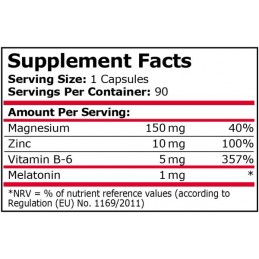 Pure Nutrition USA Z-Max 90 capsule – Zinc Magneziu B6 Melatonină Beneficii Z-Max: crește tes-tosteronul, creșterea masei muscul