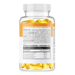 OstroVit Omega 3 30 Capsule 1000 mg Beneficiile Omega 3 ulei de peste: ofera un raport de 3:2 bazat pe dovezi de EPA:DHA, promov