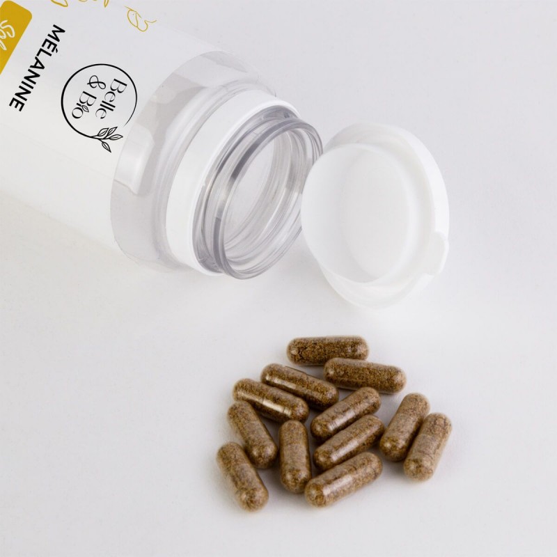 Melanina naturala 90 Capsule Pentru par, piele, bronz, Belle&Bio - 3 | YEO