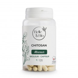 Belle&Bio Chitosan 120 Capsule – Control Greutate Chitosan beneficii: va ajuta sa slabiti, reduce absorbtia alimentelor in intes