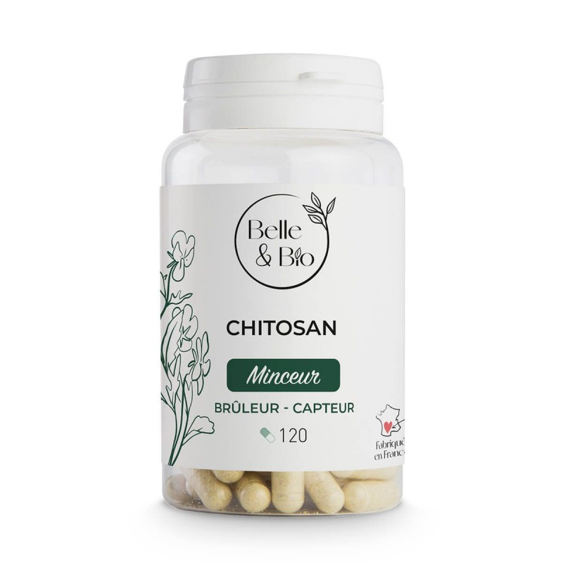 Chitosan 120 Capsule, Belle&Bio Chitosan beneficii: va ajuta sa slabiti, reduce absorbtia alimentelor in intestin, ajuta tranzit