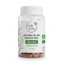 Drojdie de orez rosu Bio 120 Capsule, Belle&Bio Drojdie de orez rosu beneficii: sursa importanta de monacolina K, contribuie la 