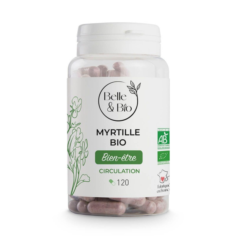Belle&Bio Afine BIO 120 Capsule – Ochi Sanatosi & Protectie Vizuala Pudra Afine Bio (Myrtille) beneficii: bogat in polifenoli, b