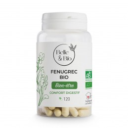 Belle&Bio Schinduf Bio, Fenugrec Organic, 120 capsule Beneficii Fenugreek (Schinduf) : sursa bogata de nutrienti, sustine proces