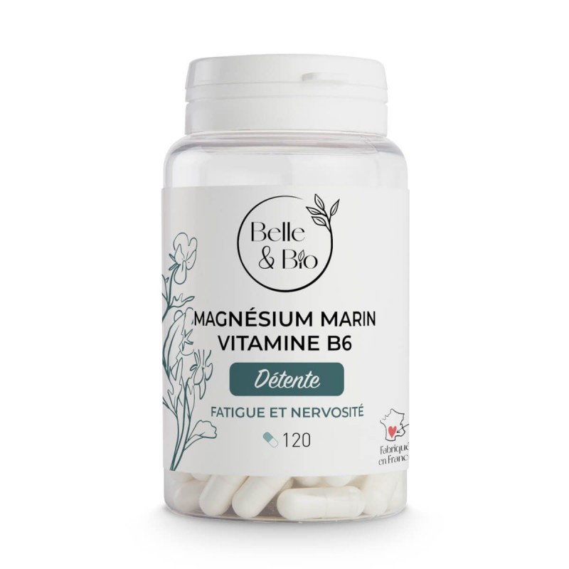 Belle&Bio Magneziu marin + Vitamina B6, 120 capsule