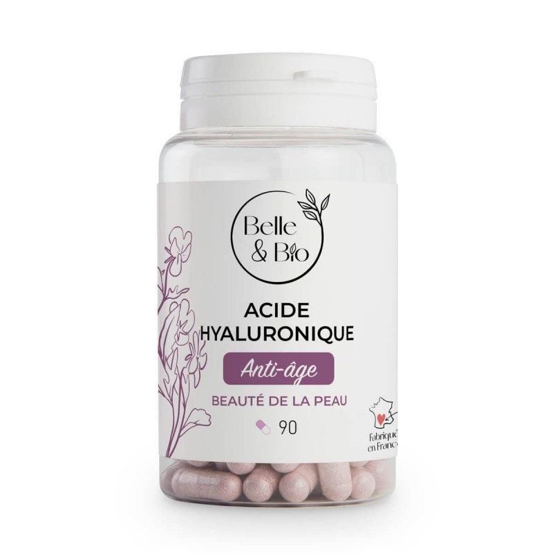 BelleBio Acid Hialuronic + Colagen Marin 90 Capsule – Piele Beneficii Acid Hialuronic: complex cu Acid Hialuronic, Colagen marin
