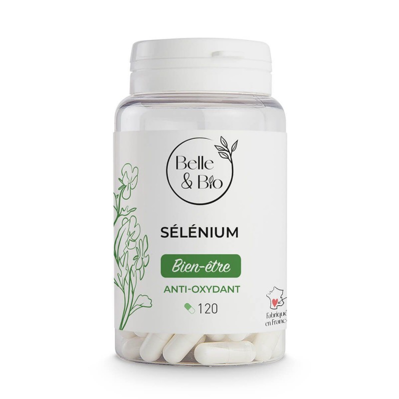 Belle&Bio Seleniu 50 mcg 120 Capsule Beneficii Seleniu: antioxidant ce inhiba radicalii liberi, repara celulele deteriorate si A