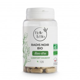 Belle&Bio Ridiche Neagră BIO 120 Capsule – Ficat & Digestie Ridiche neagra beneficii: amelioreaza problemele digestive si afecti