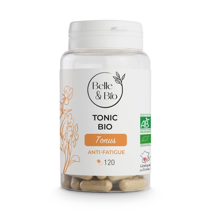 Belle&Bio Tonic Organic 120 Capsule (Maca, Ghimbir, Guarana) Beneficii Tonic Bio: minimizeaza oboseala, creste energia naturala 