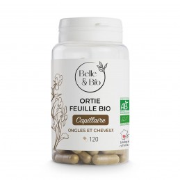 Belle&Bio Urzica Bio 500mg 120 Capsule - Detox Natural Frunze de Urzica Organica beneficii: ajuta la eliminarea calculilor renal
