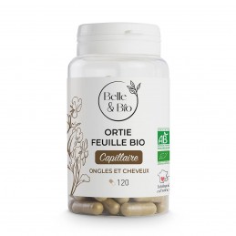 Belle&Bio Urzica frunze Organica (Ortie feuille Bio - Organic Nettle leafs) 120 capsule Beneficii urzica: ajuta la eliminarea ca