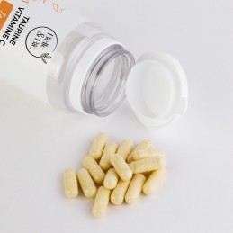 BelleBio Taurină 500 mg + Vitamina C 90 capsule - Energie crescuta si reducere oboseala Beneficii Taurina - Vitamina C: reduce o