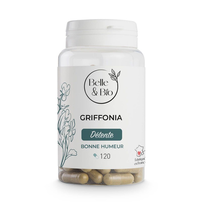 Belle&Bio 5-HTP Griffonia 100mg 120 Capsule - Echilibru Emotional Griffonia Simplicifolia 5-HTP beneficii: stimuleaza natural pr