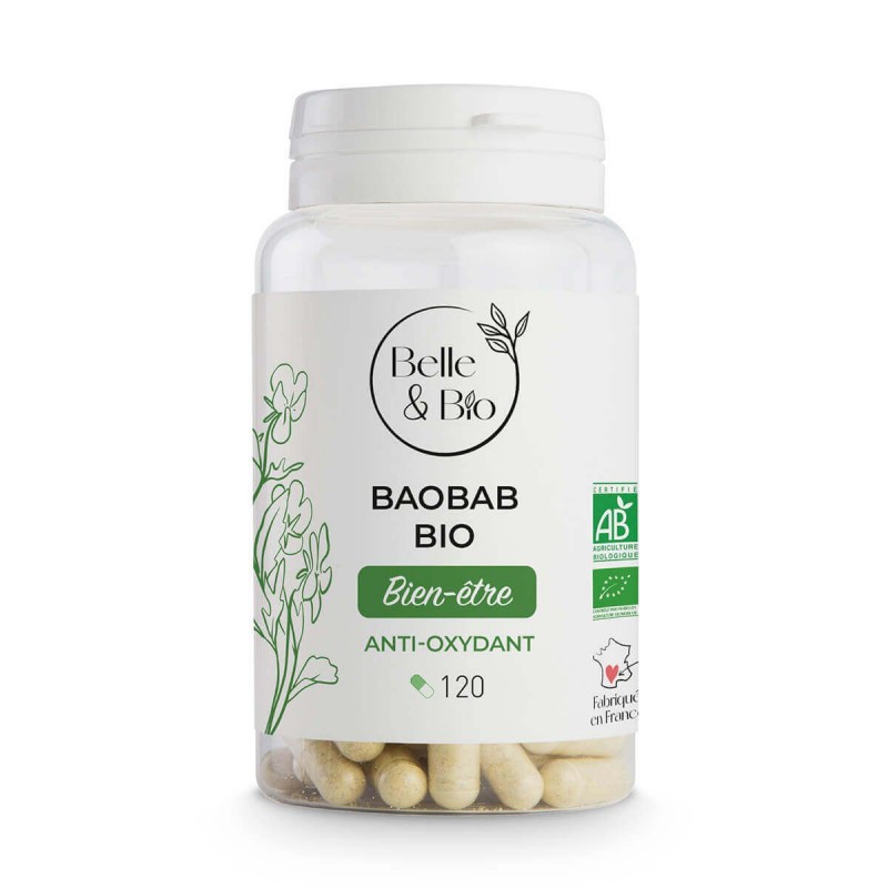 Belle&Bio Baobab Bio 120 Capsule, Suprima foamea Beneficii Baobab Bio: contine vitamine și minerale, poate ajuta la pierderea în