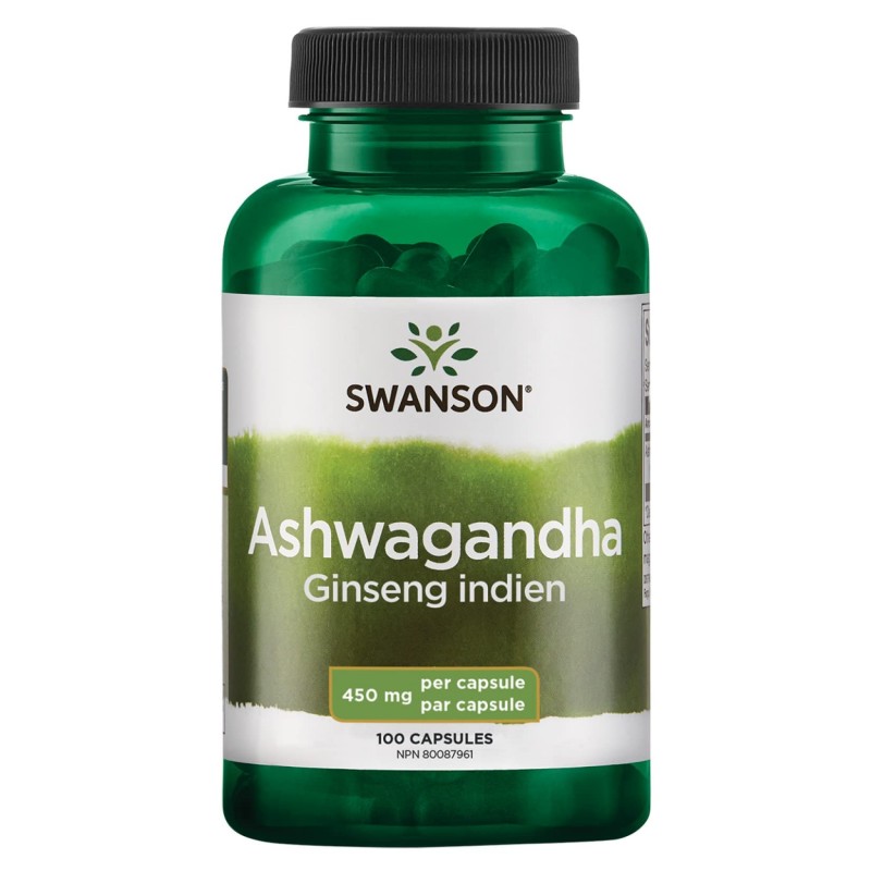 Ashwagandha 450mg 100 Capsule, Swanson Ashwagandha beneficii: planta medicinala antica, reduce nivelul de zahăr din sânge, reduc