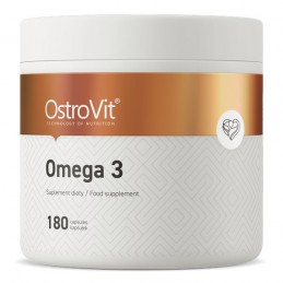 OstroVit Omega 3 1000mg 180 Capsule Beneficiile Omega 3 ulei de peste: ofera un raport de 3:2 bazat pe dovezi de EPA:DHA, promov