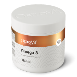 OstroVit Omega 3 1000mg 180 Capsule Beneficiile Omega 3 ulei de peste: ofera un raport de 3:2 bazat pe dovezi de EPA:DHA, promov
