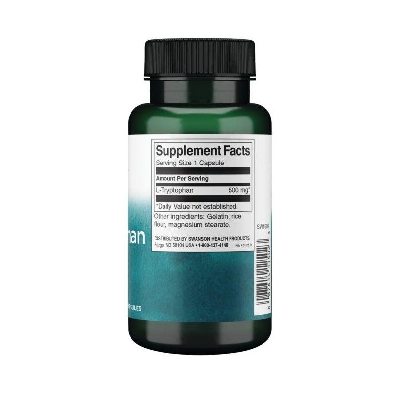 Swanson L-Tryptophan 500mg 60 Capsule - 1 | YEO