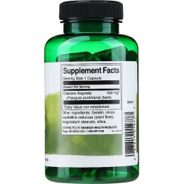 Swanson Cascara Sagrada 450 mg, 100 capsule – Suport Tranzit Intestinal Cascara Sagrada beneficii: cunoscuta si dub denumire de 