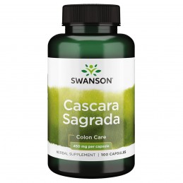 Swanson Cascara Sagrada 450 mg, 100 capsule – Suport Tranzit Intestinal Cascara Sagrada beneficii: cunoscuta si dub denumire de 