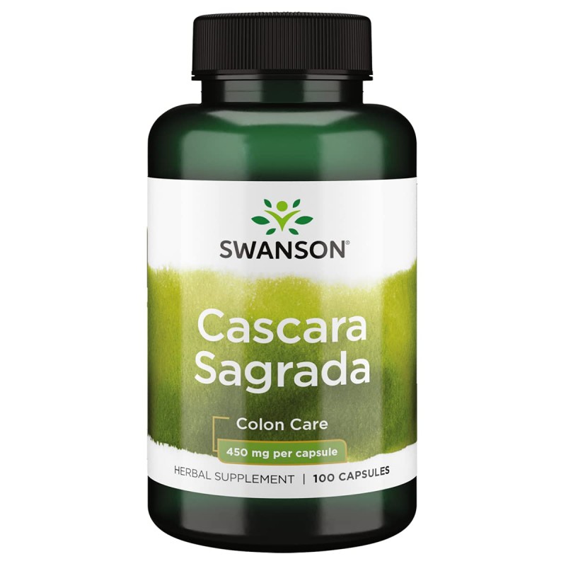 Swanson Cascara Sagrada 450 mg, 100 capsule – Suport Tranzit Intestinal Cascara Sagrada beneficii: cunoscuta si dub denumire de 