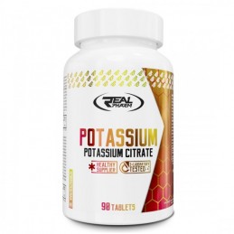 Potasiu citrat 1000 mg 90 Tablete, Real Pharm Potasiu beneficii: regleaza tensiunea arteriala crescuta, elimina sensibilitatea l