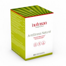 Nutrisan AntiStress Natural 60 Capsule Ajuta in caz de stres pe termen scurt. Un amestec de plante adaptogene (schisandra, ginse