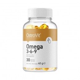 OstroVit Omega 3-6-9 30 Capsule OMEGA 3-6-9: Sprijină sănătatea inimii si un nivel sănătos de colesterol, susține sănătatea card
