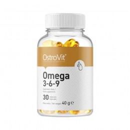 OstroVit Omega 3-6-9 400 mg – 30 Capsule Moi – Ulei de Peste OMEGA 3-6-9 beneficii: Sprijină sănătatea inimii si un nivel sănăto