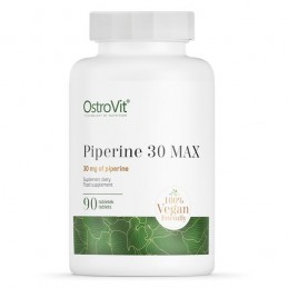 OstroVit Piperine 30 mg MAX - 90 Tablete (piper negru) Beneficii Piperine: supliment de calitate, usor de administrat, prezinta 