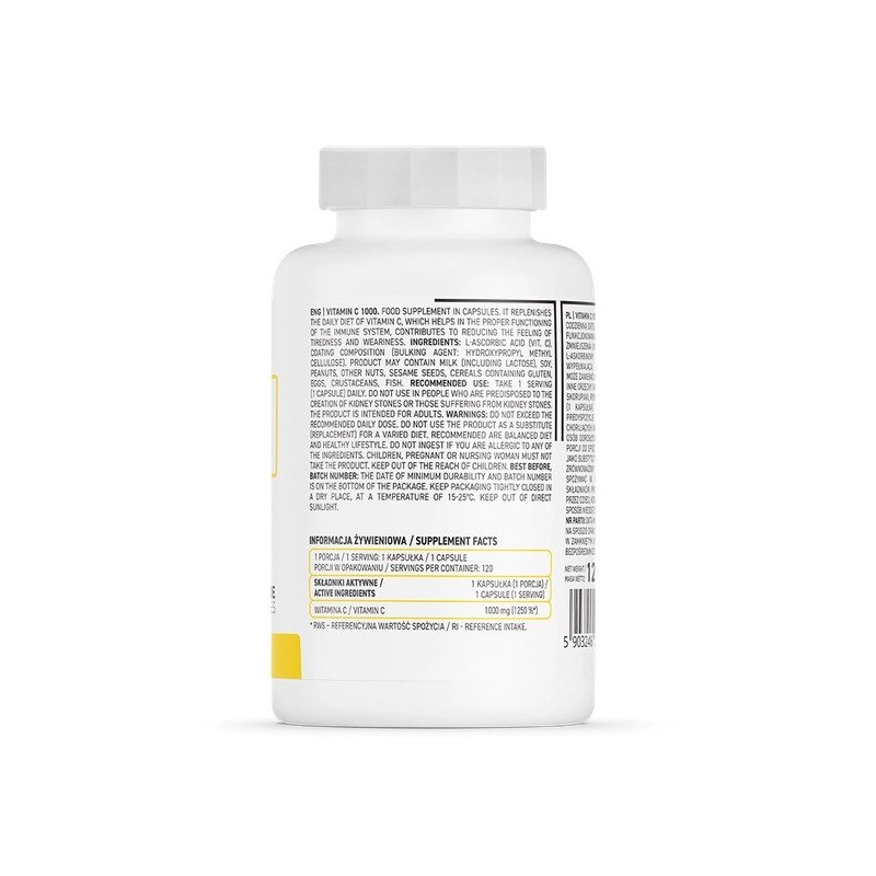 Vitamina C 1000, 120 Capsule - 1 | YEO