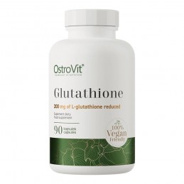 L-Glutation redus - Glutathione 200mg 90 Capsule, OstroVit L-Glutation redus - Glutathione beneficii: are efect antioxidant, fun