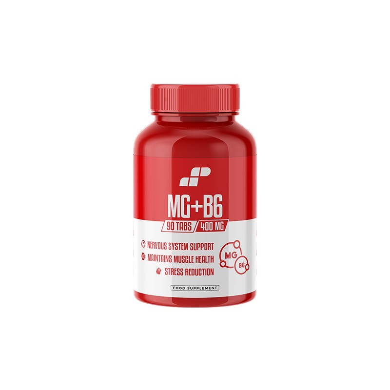 Muscle Power MG + B6, Magneziu + Vitamina B6, 90 Tablete BENEFICII MG + B6: minimizeaza slabiciunea corpului si spasmele muscula